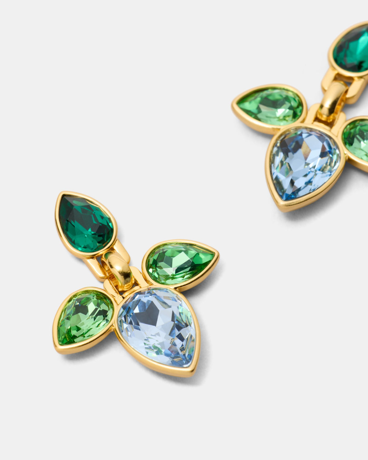 Bumper Pear Earrings - Green