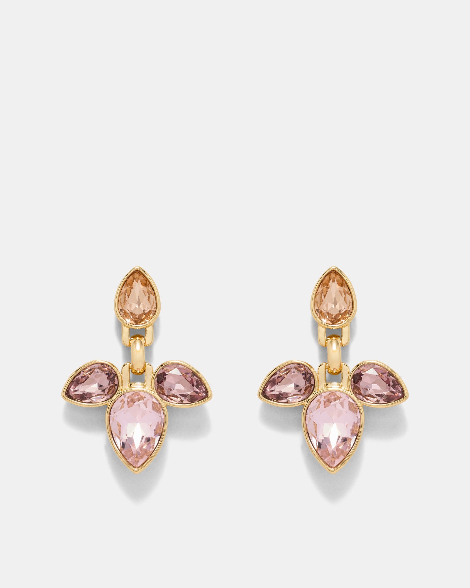 Bumper Pear Earrings - Pink