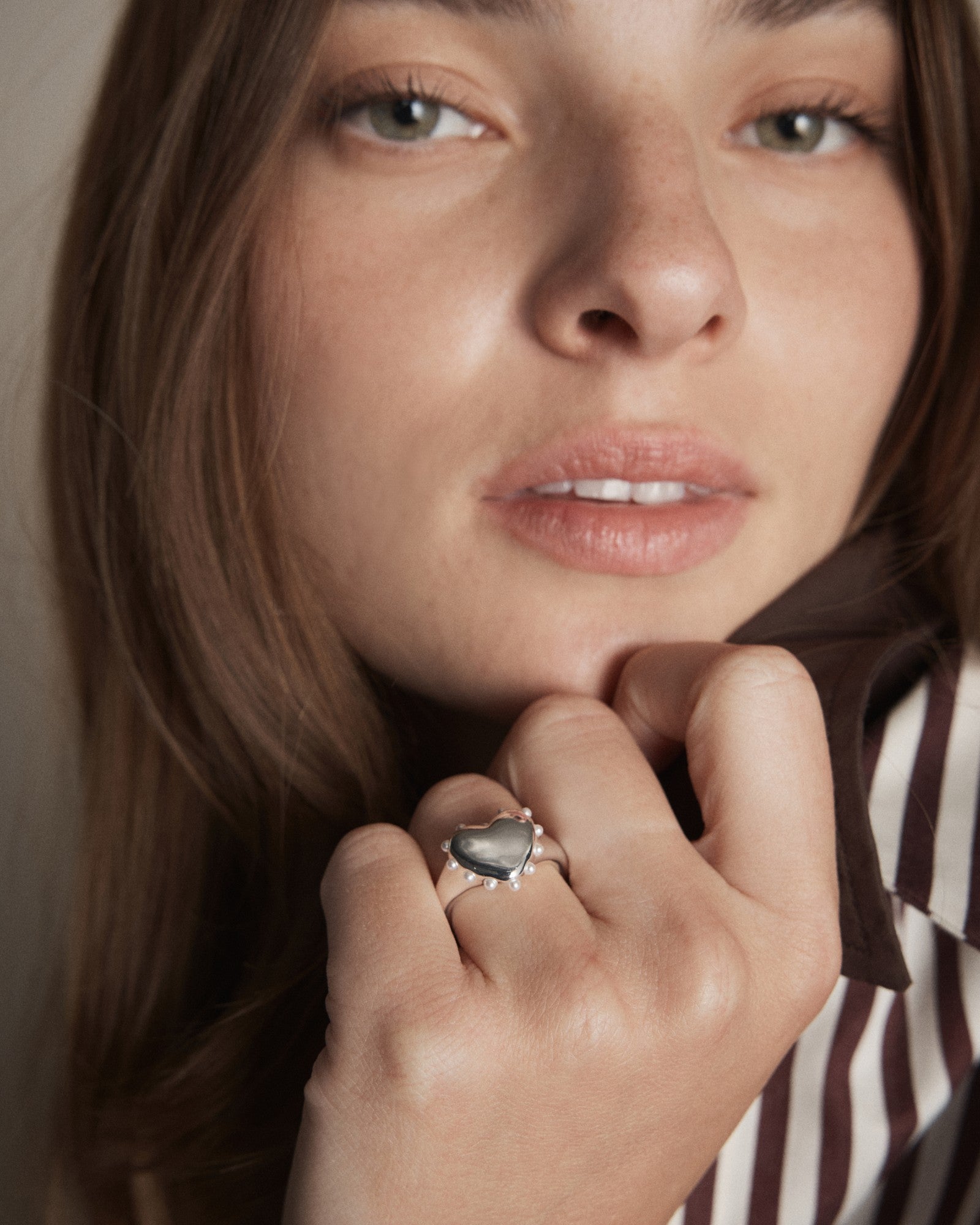 Adore Heart Ring - Silver