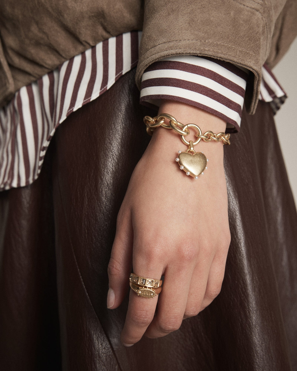 Adore Heart Bracelet - Gold