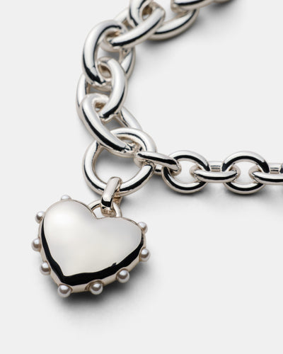 Adore Heart Bracelet - Silver