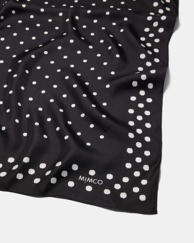 Dizzy Dots Large Scarf - Black