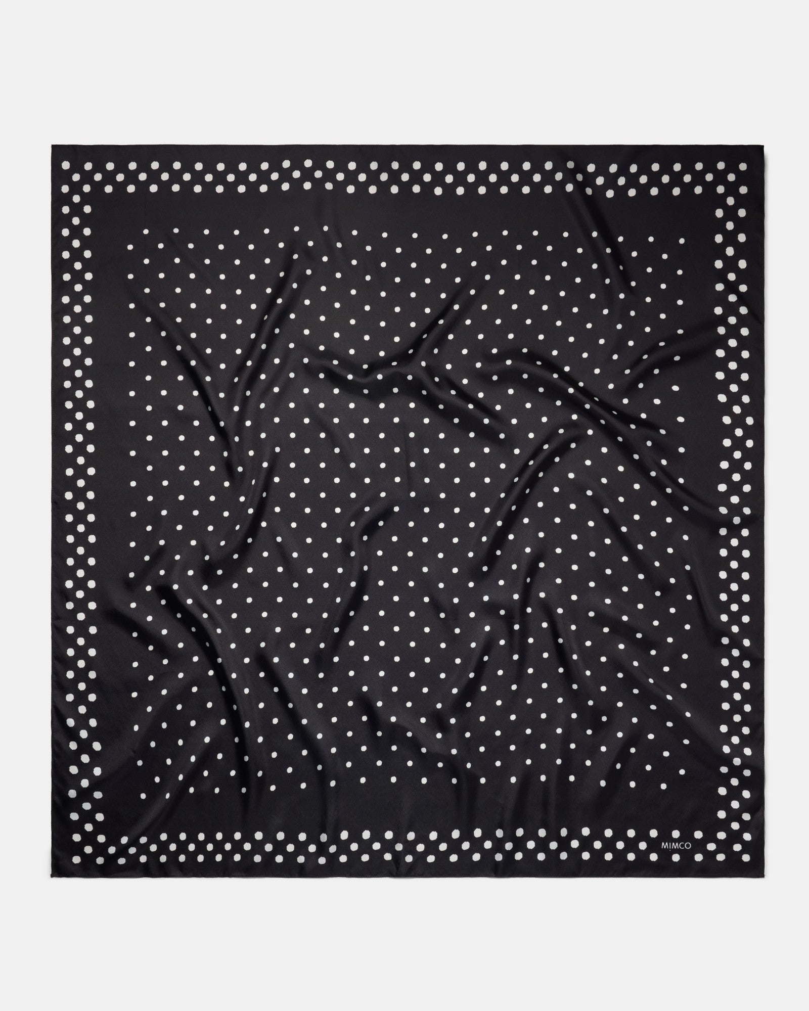 Dizzy Dots Large Scarf - Black