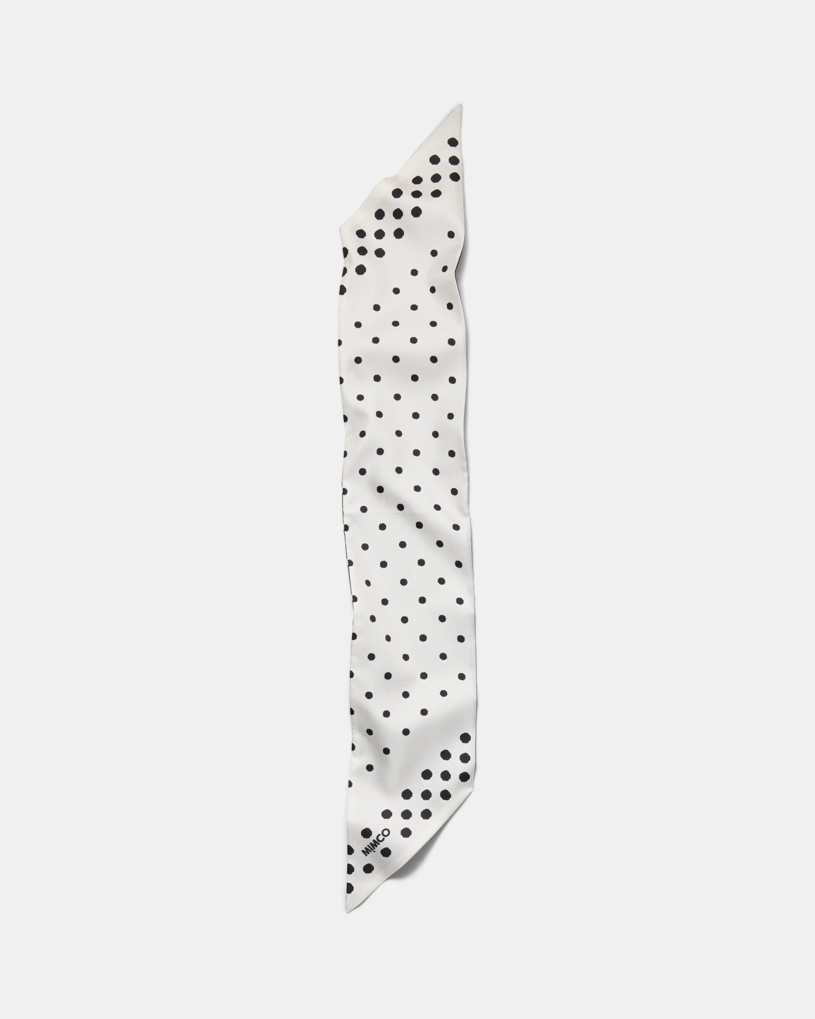 Dizzy Dots Thin Scarf - Black