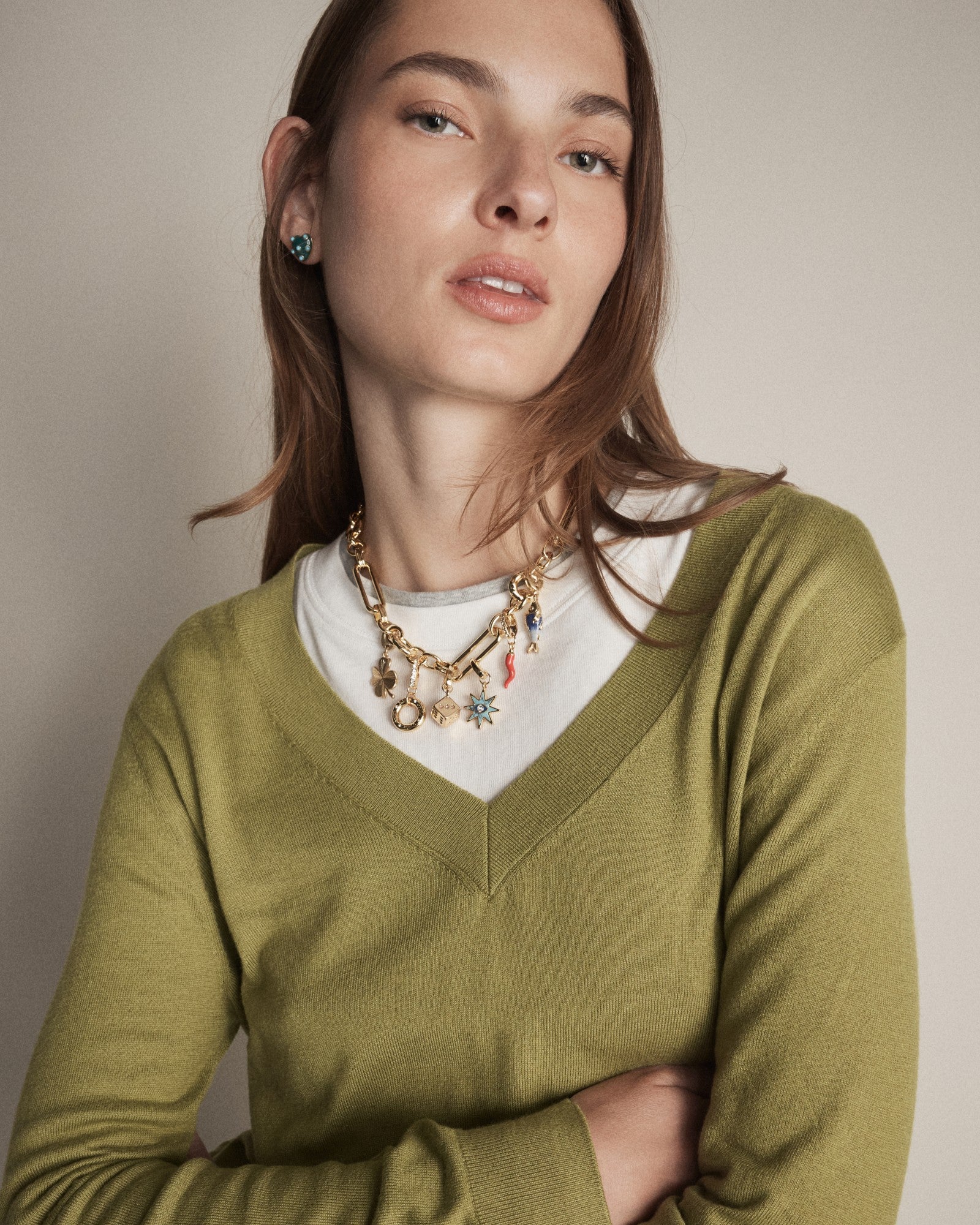 Lucky Clover Charm - Gold