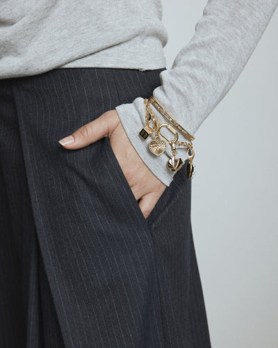 Fortune Cookie Charm - Gold