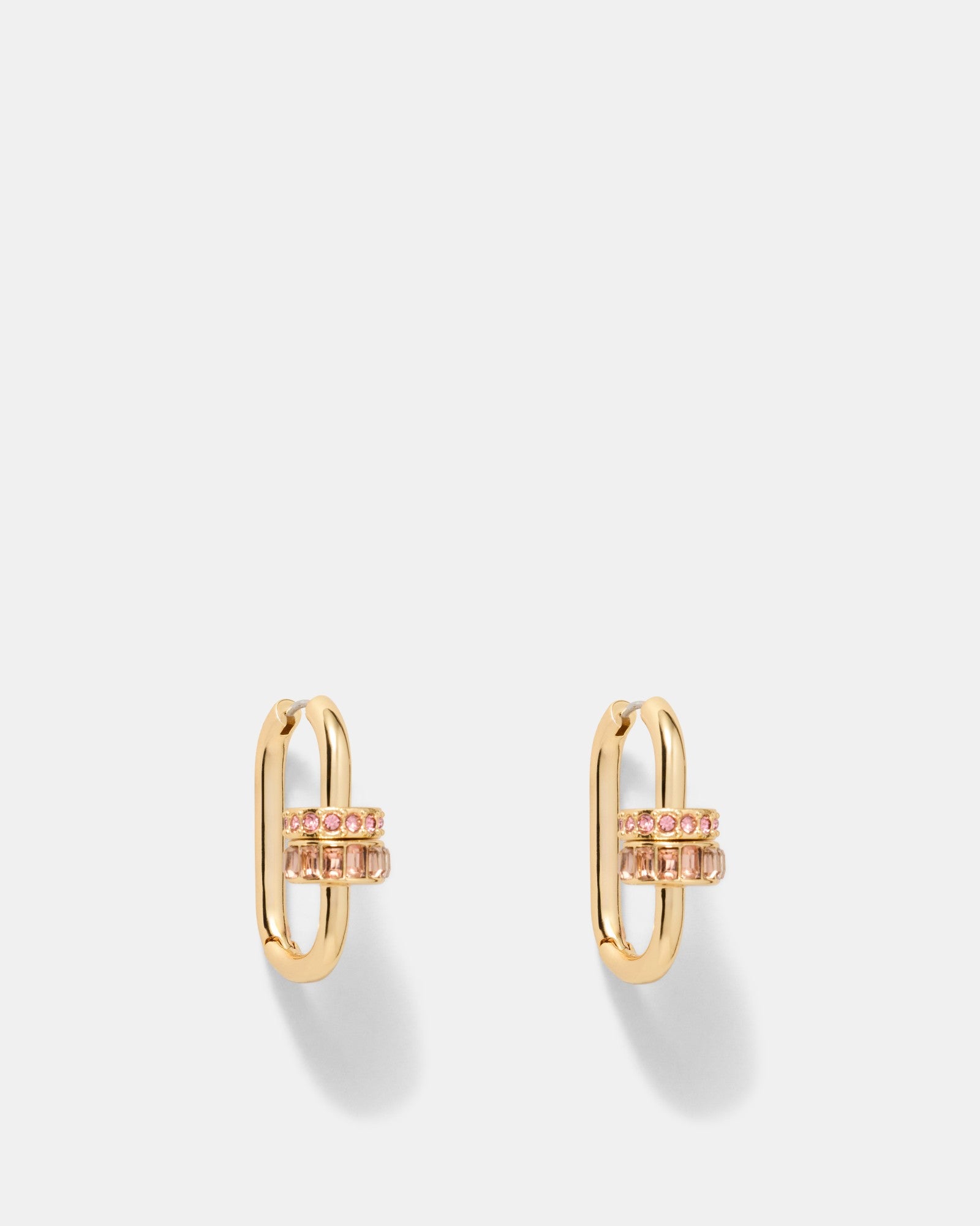 Marla Hoop Earrings - Pink Salt