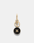 Button Keyring - Black