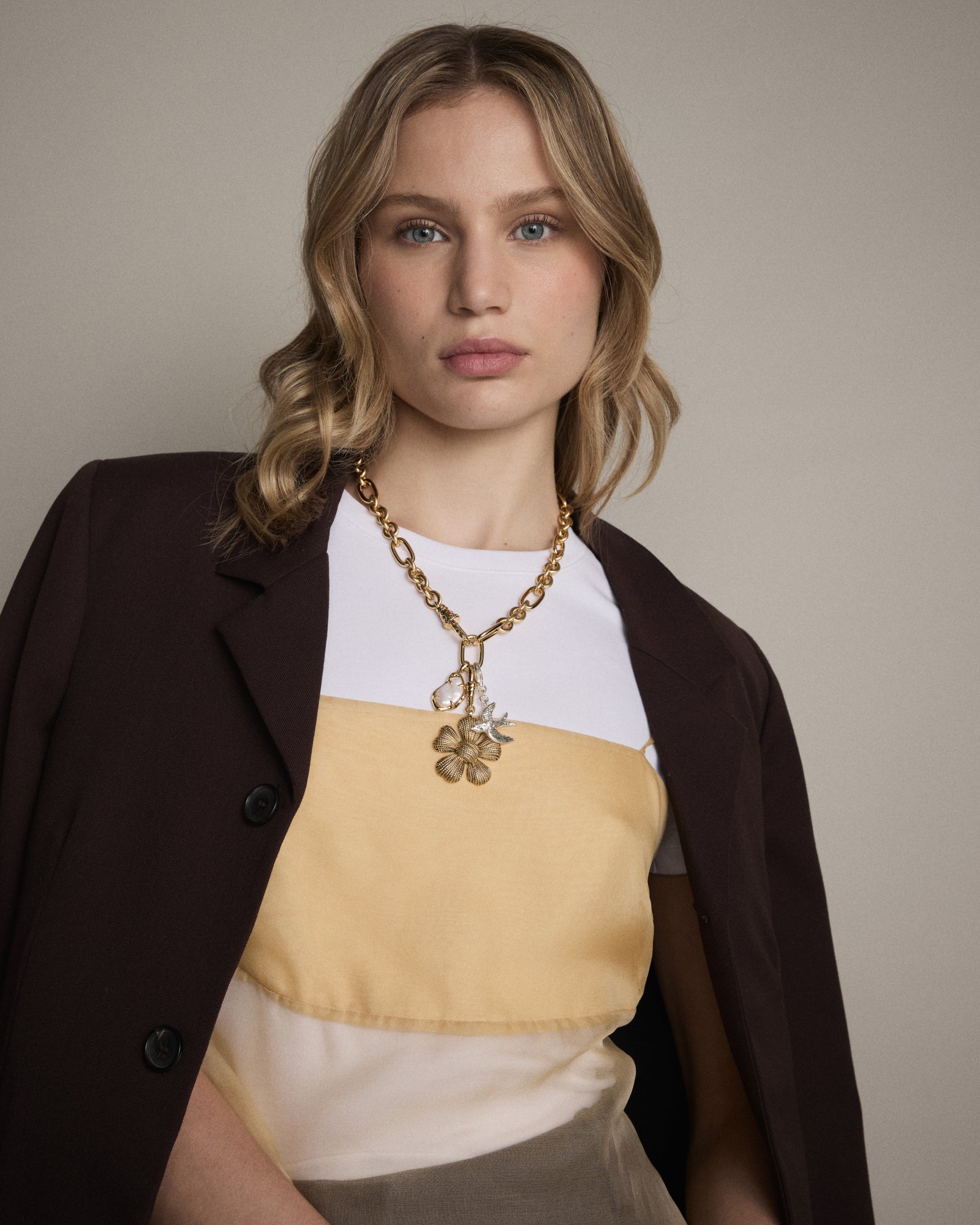 Daisy Dream Chain Necklace - Gold Silver