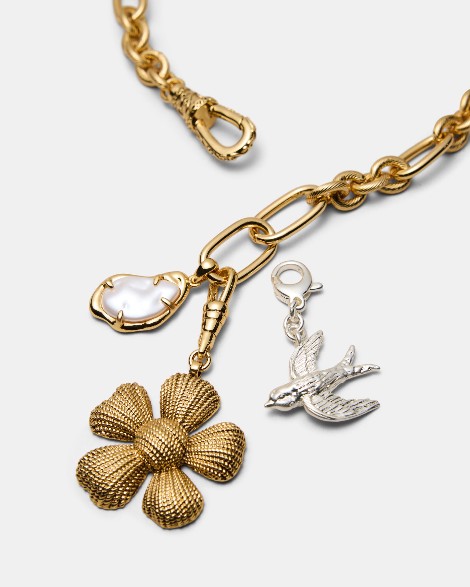 Daisy Dream Chain Necklace - Gold Silver