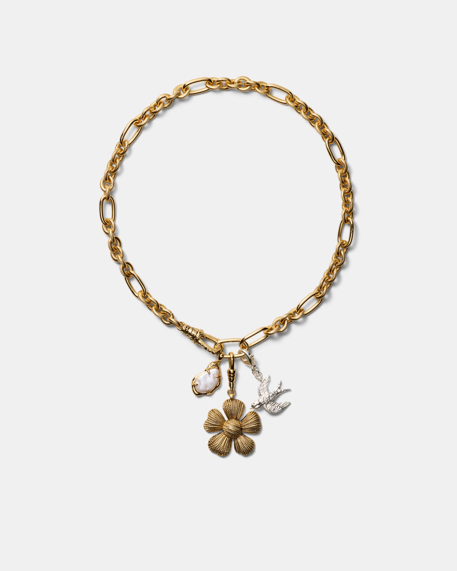Daisy Dream Chain Necklace - Gold Silver