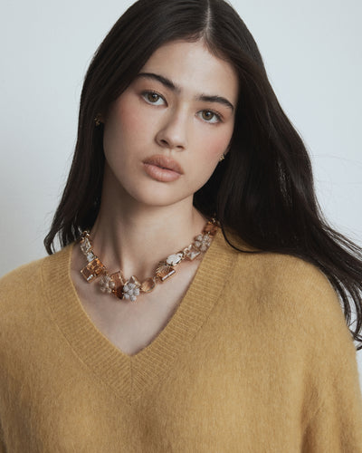 Ornithea Statement Necklace - Gold