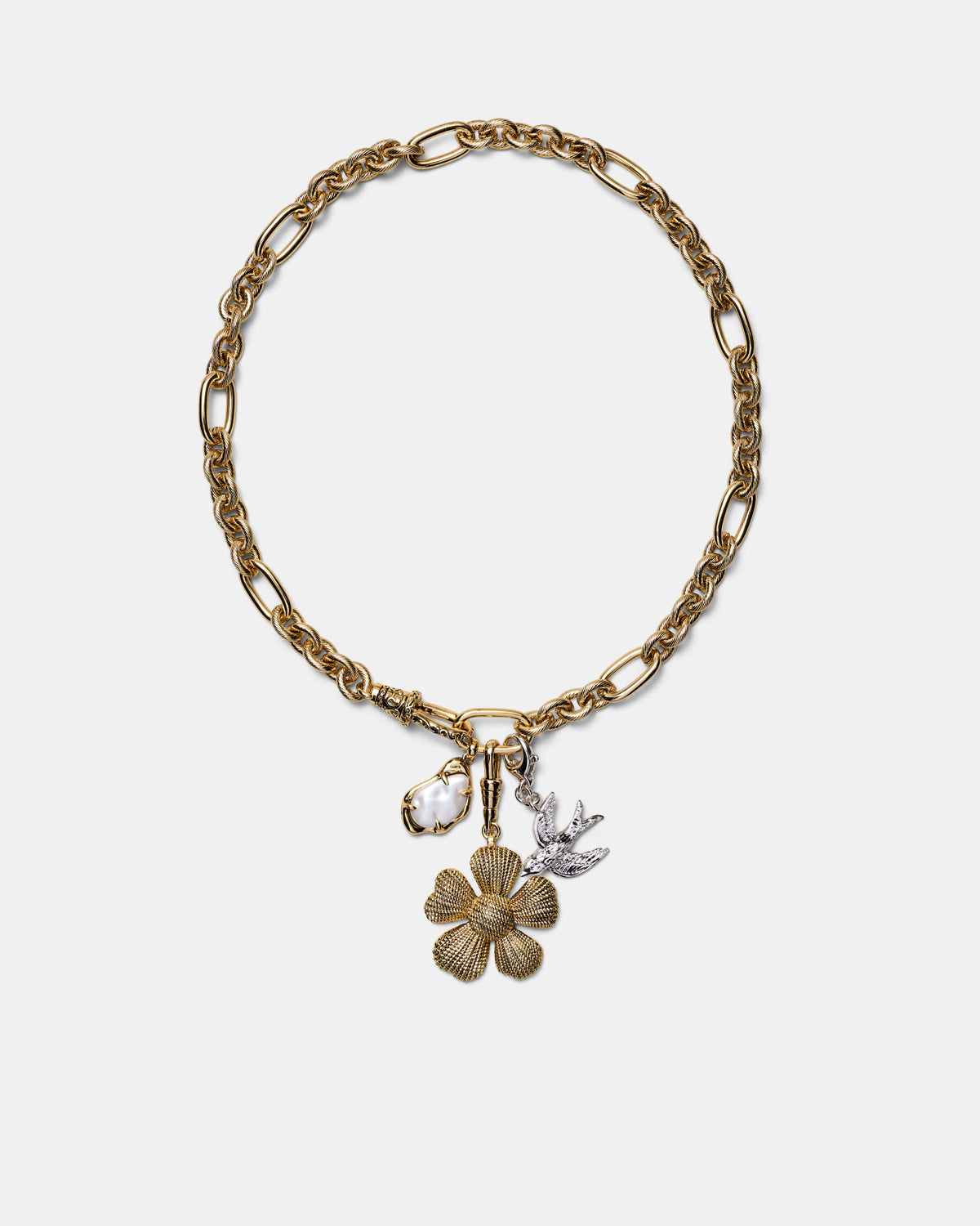 Ornithea Statement Necklace - Gold