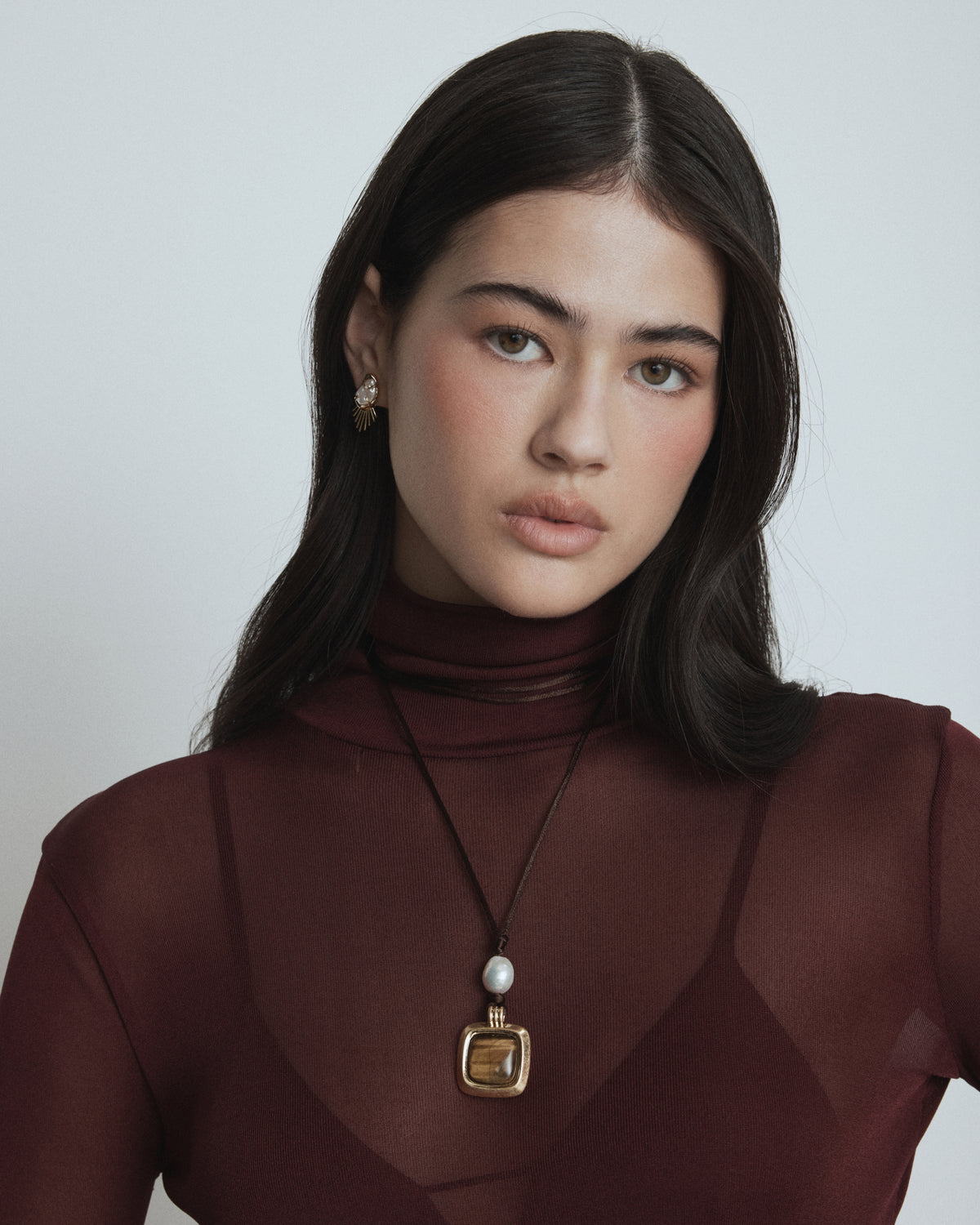 Abundance Cord Necklace - Caramel