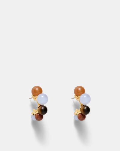 Harbour Side Hoop Earrings - Cornflower Blue