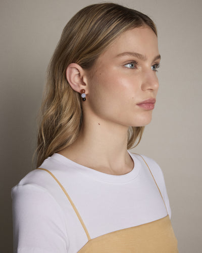 Harbour Side Hoop Earrings - Cornflower Blue