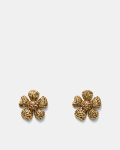 Daisy Dream Stud Earrings - Gold