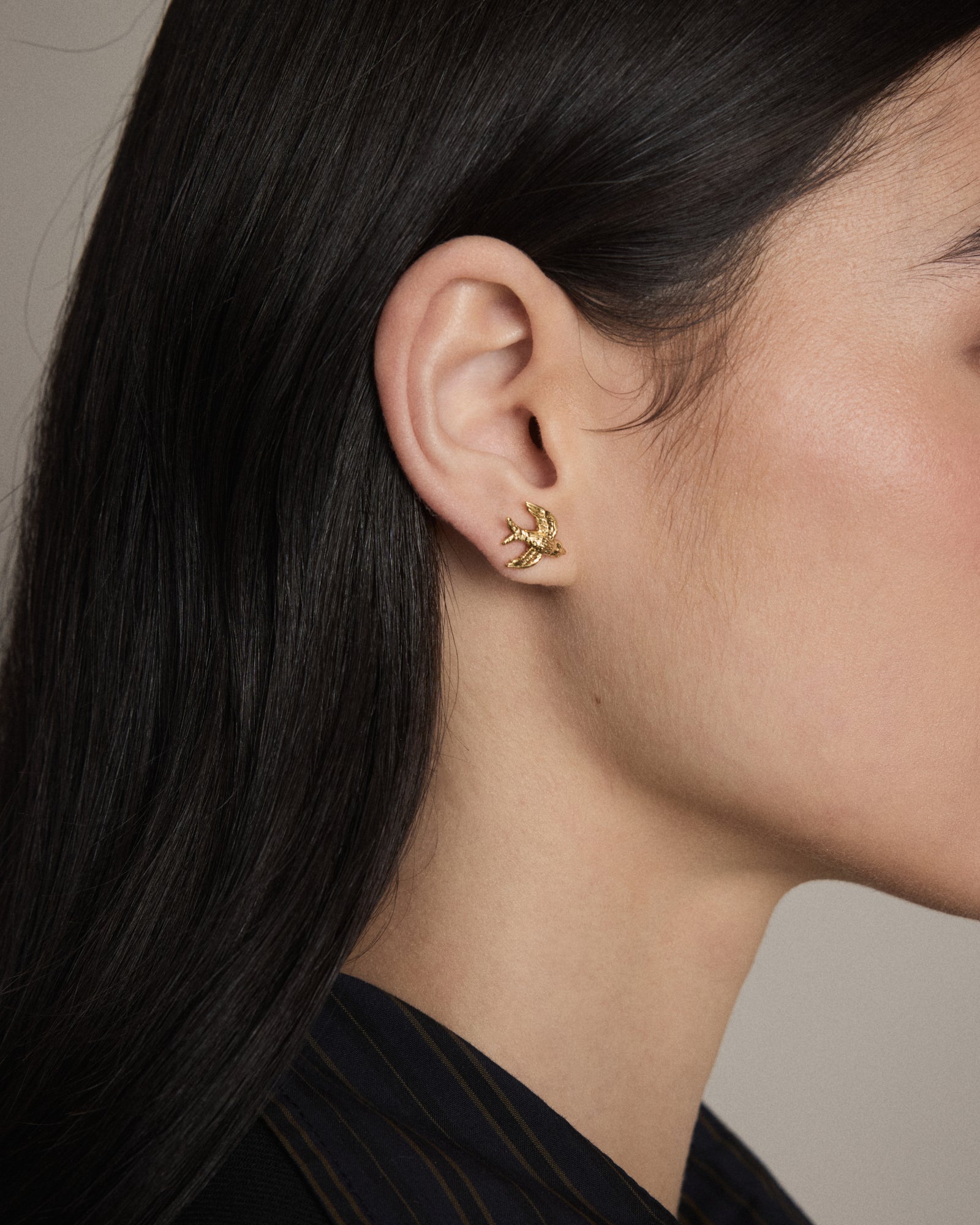 Ornithea Stud Earrings - Gold