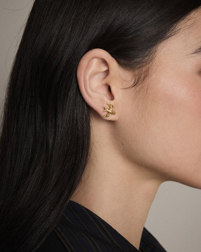Ornithea Stud Earrings - Gold