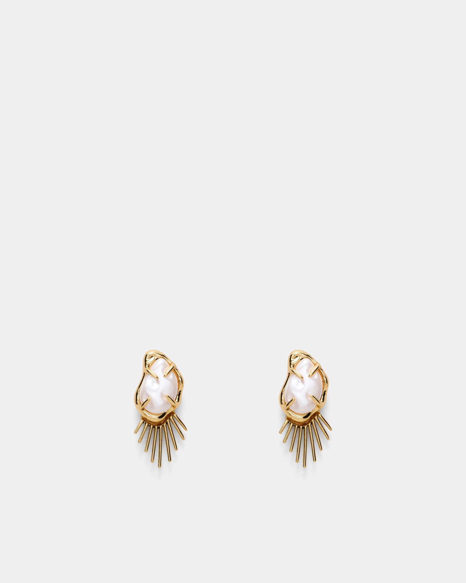 Sunray Earrings Jacket - Gold