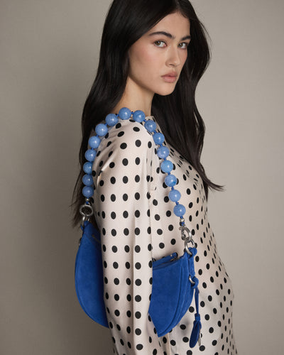 Lady M Bag Necklace - Cornflower Blue