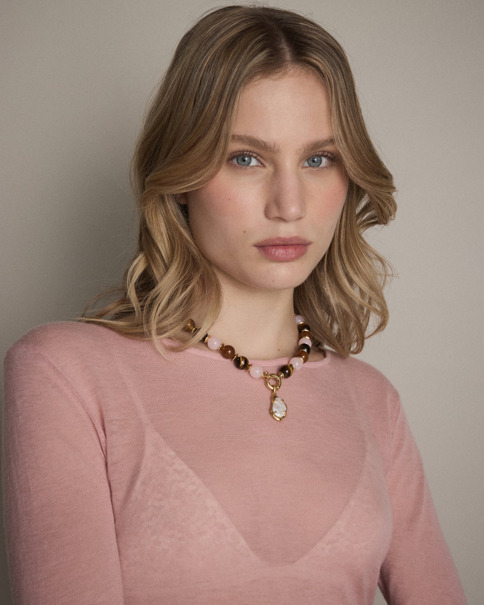 Harbour Side Necklace - Pink Salt