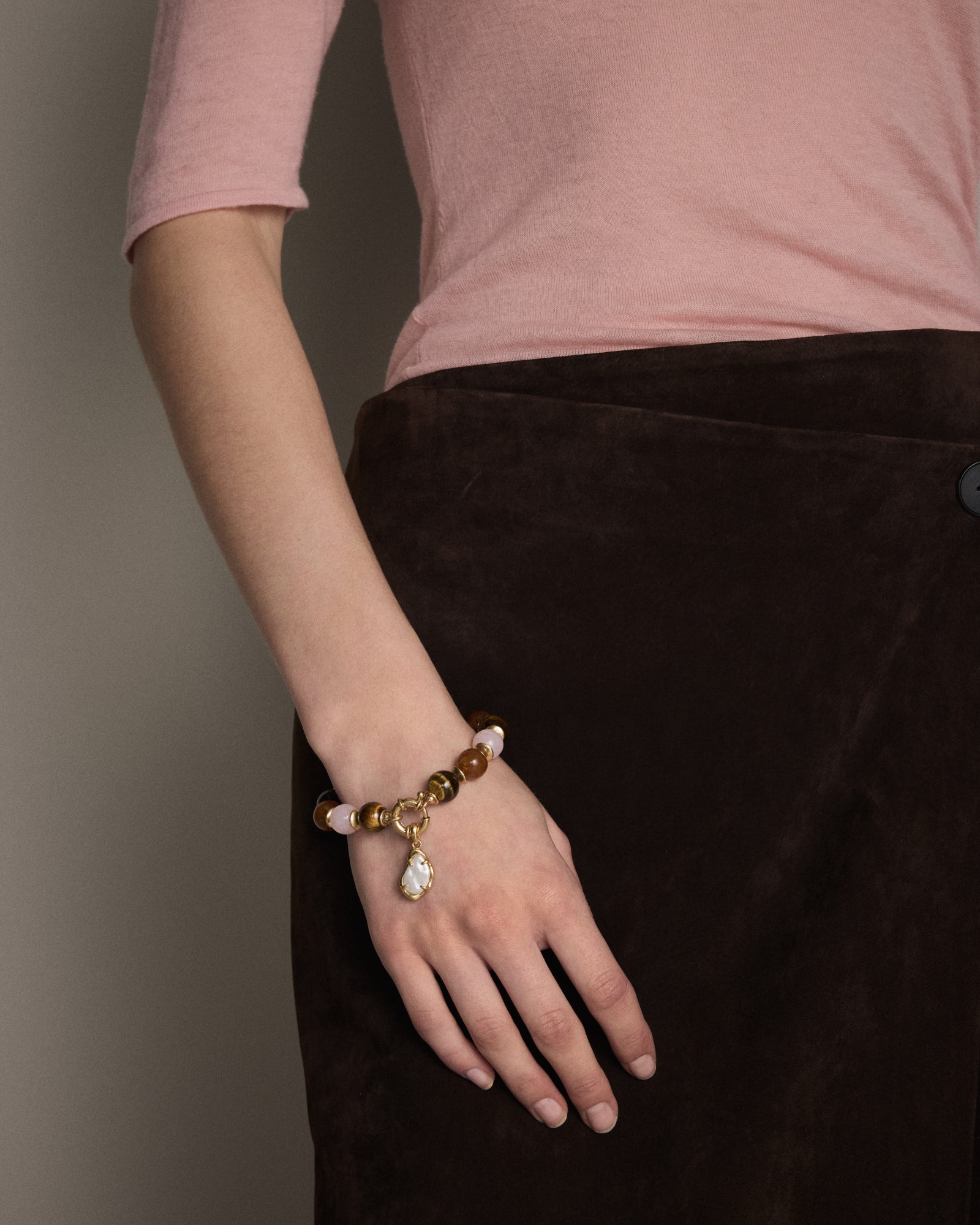 Harbour Side Bracelet - Pink Salt