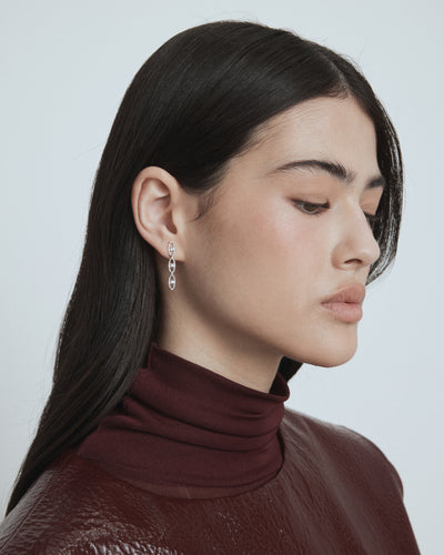 Crystallize Earrings - Silver
