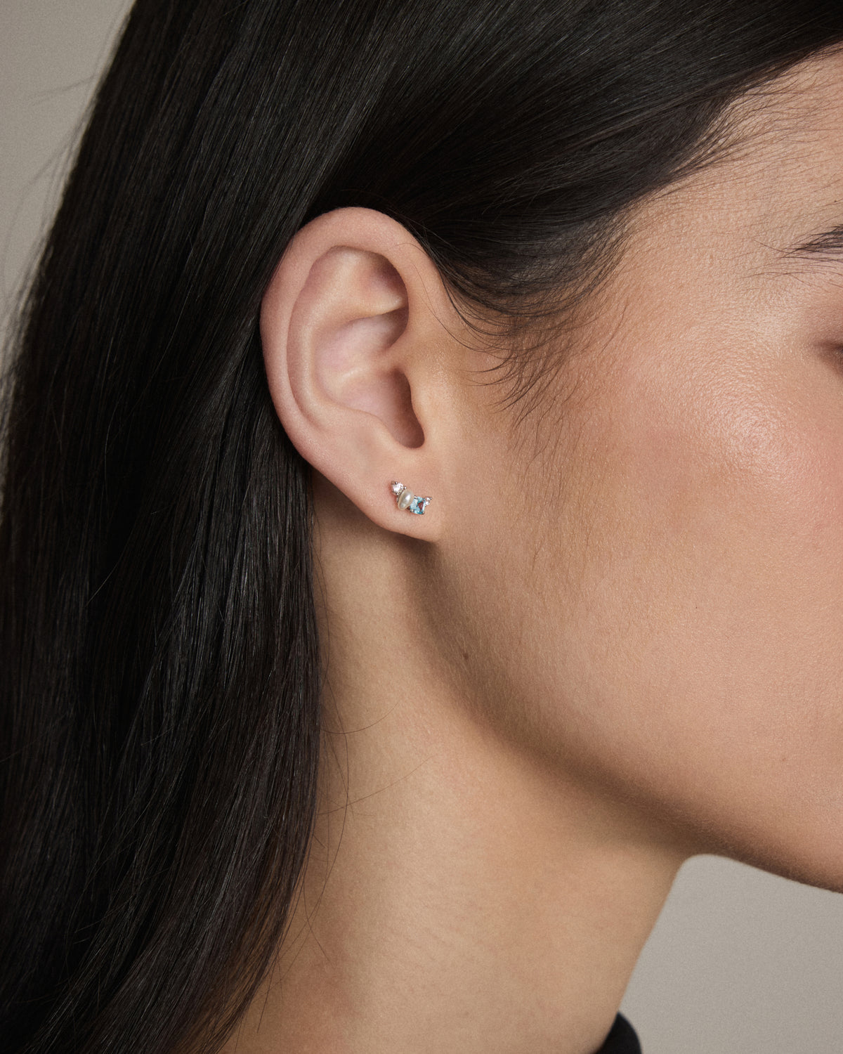 Splash Stud Earrings - Silver