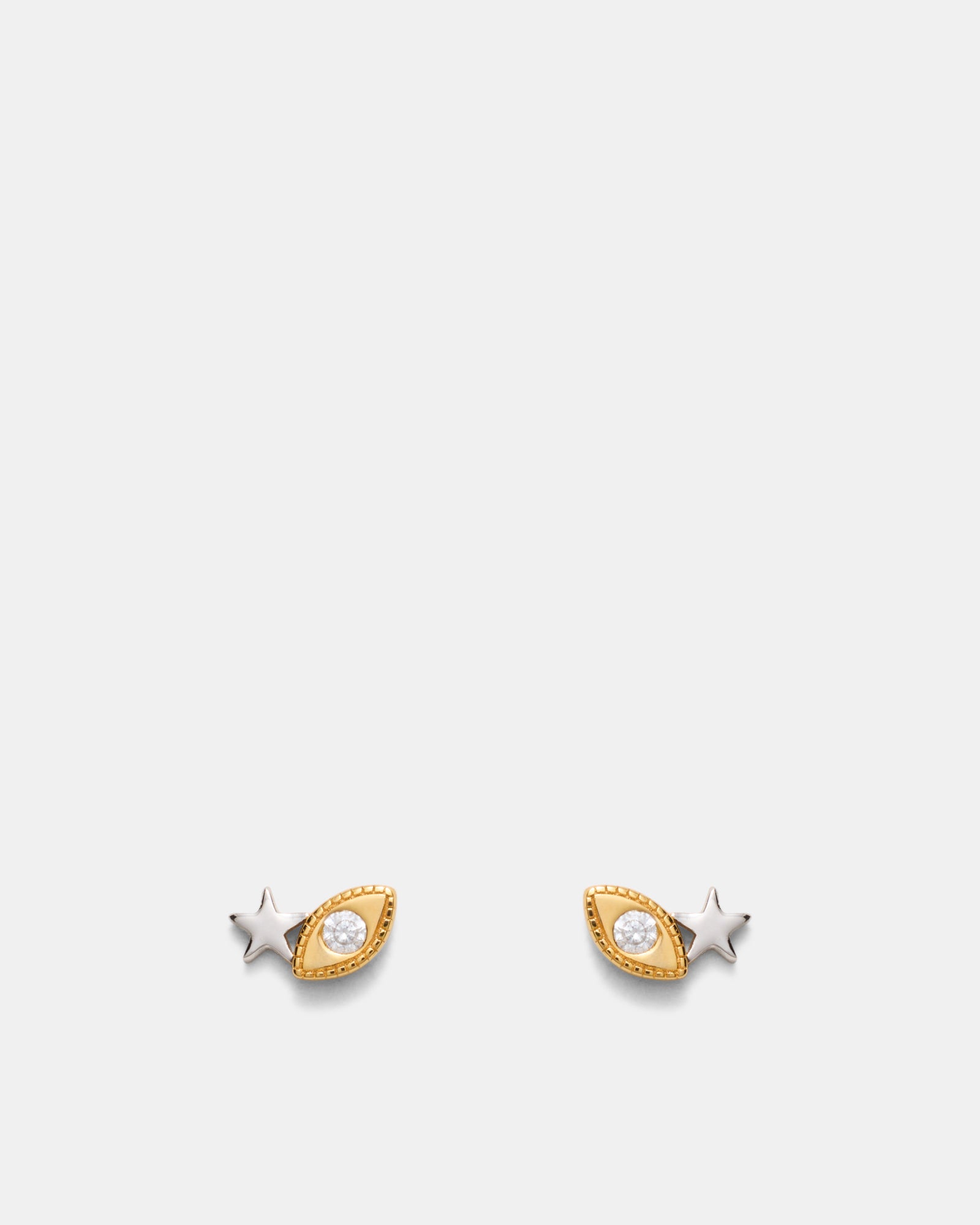Chime Stud Earrings - Gold Silver