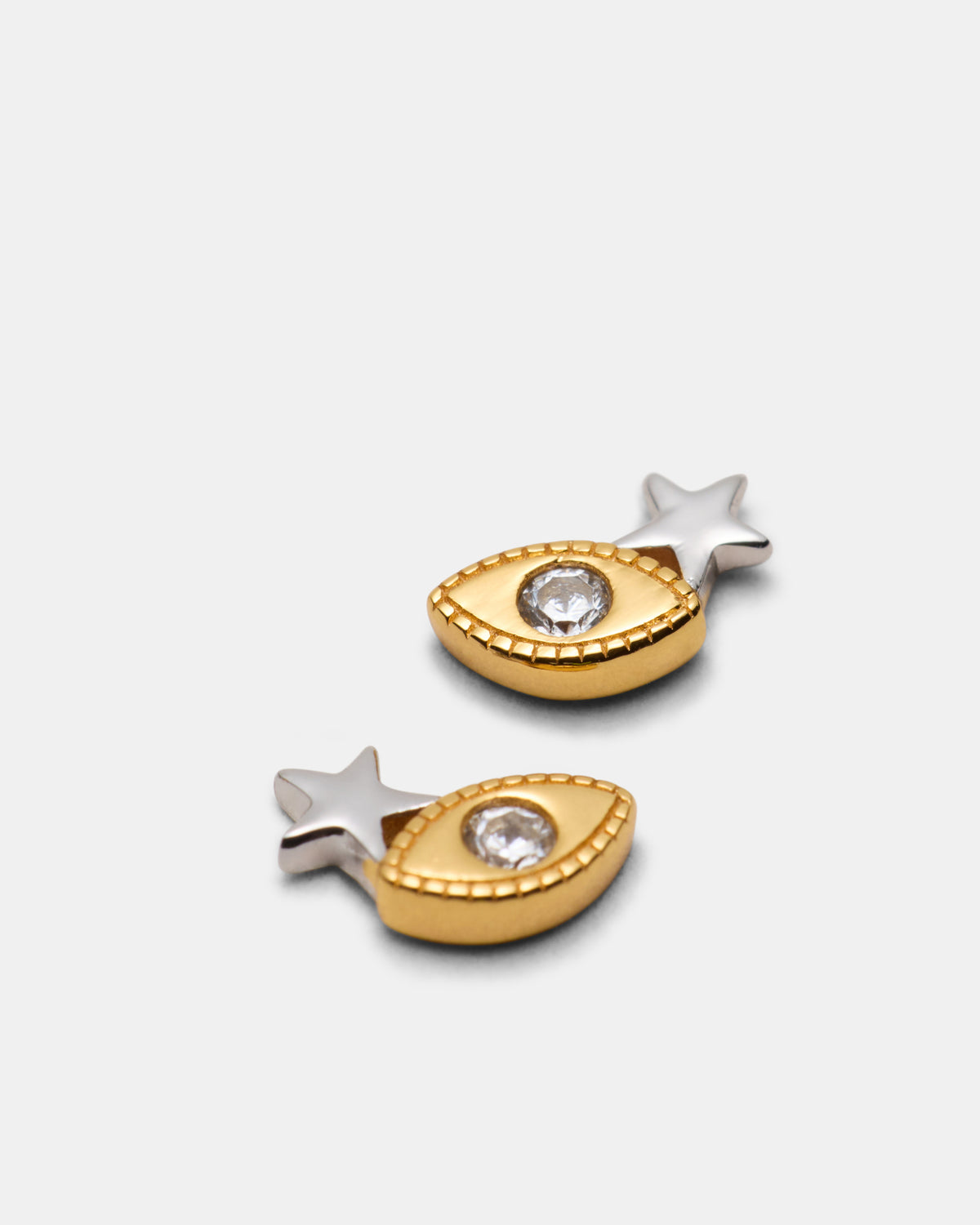 Chime Stud Earrings - Gold Silver