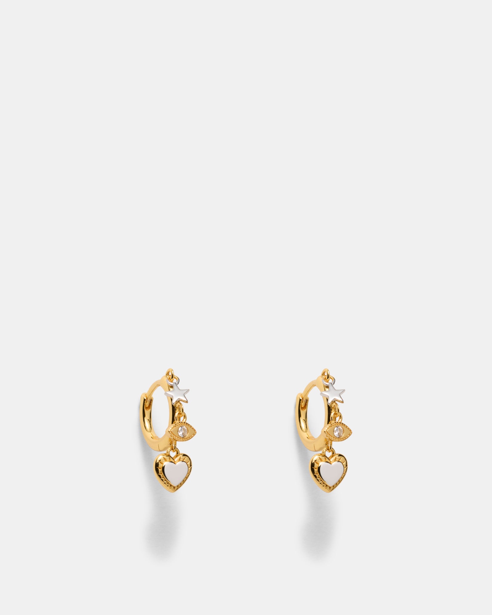 Chime Hoop Earrings - Gold Silver