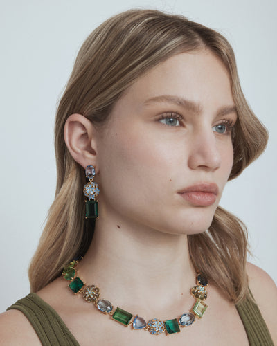Garden Drop Earrings - Thyme