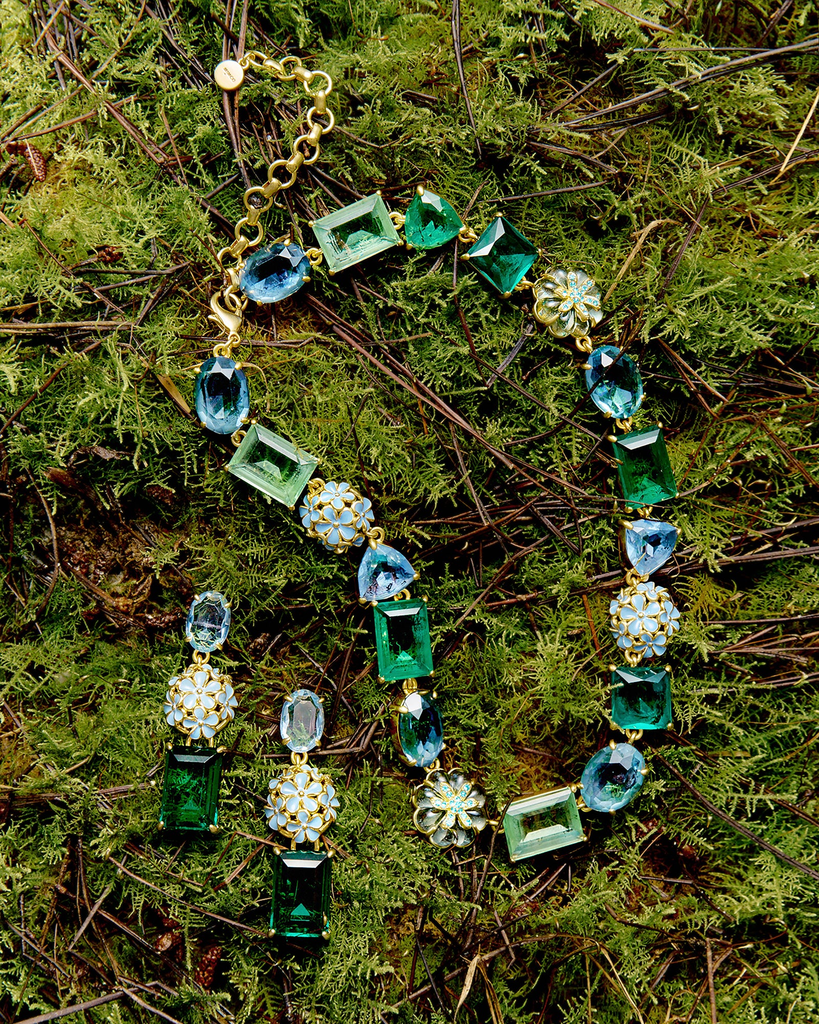 Garden Drop Earrings - Thyme