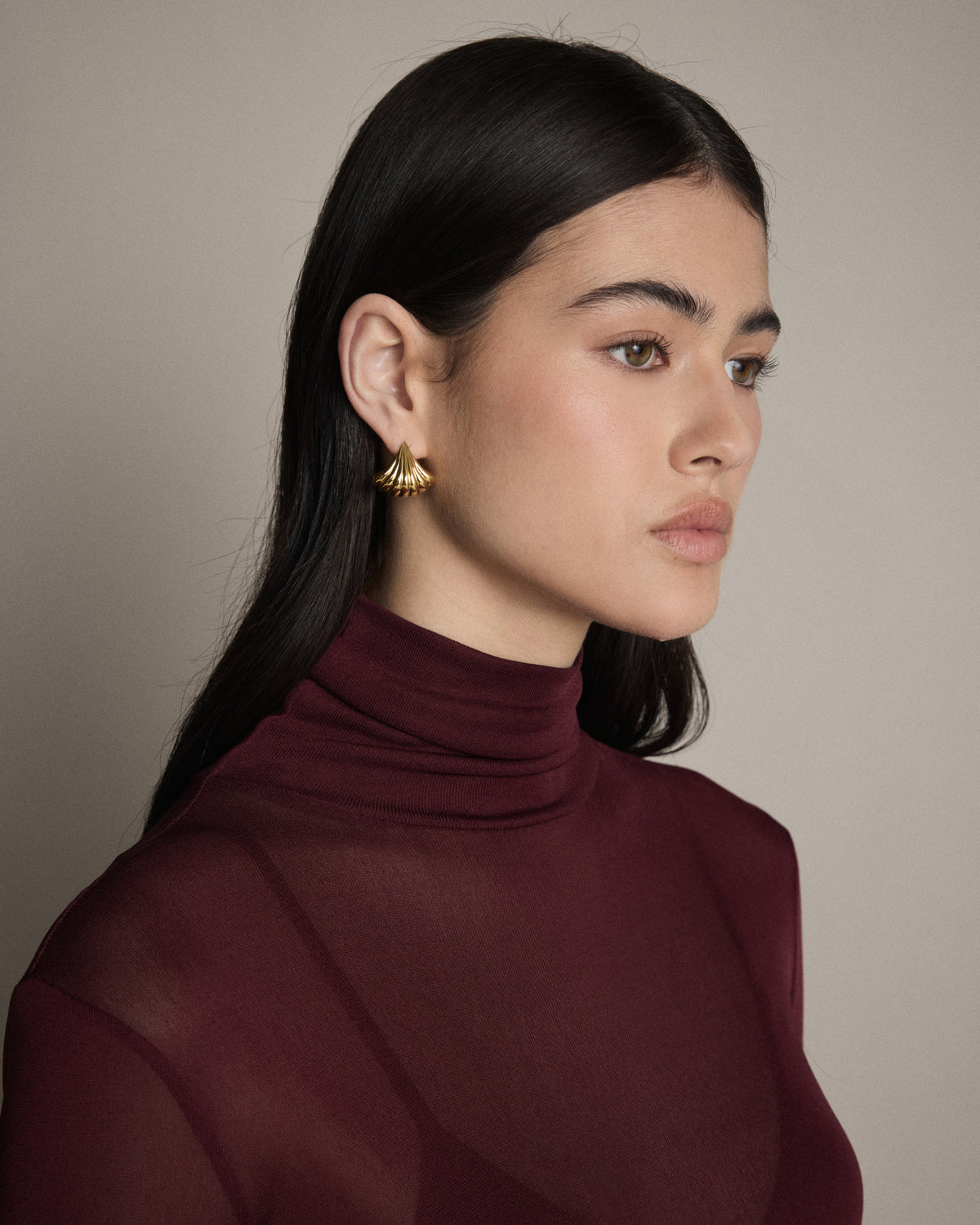 Gemini Reversible Huggie Earrings - Gold Silver
