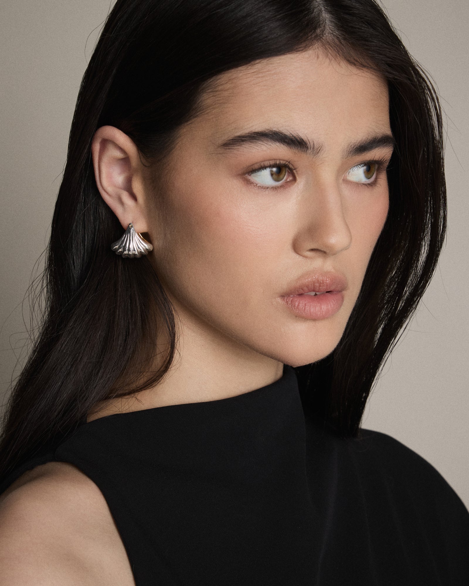 Gemini Reversible Huggie Earrings - Gold Silver