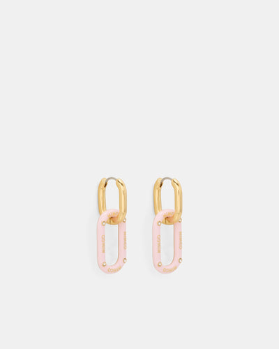 Linked Up Huggie Earrings