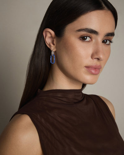Linked Up Huggie Earrings