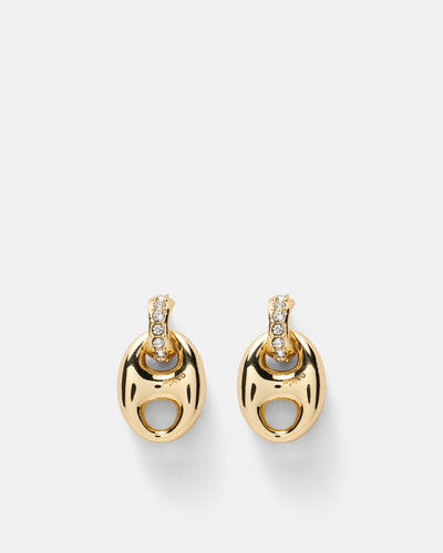 Marina Link Stud Earrings