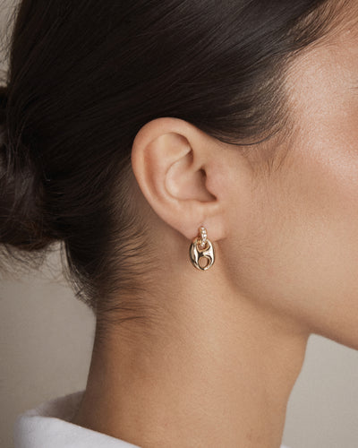 Marina Link Stud Earrings