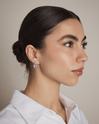 Marina Link Stud Earrings