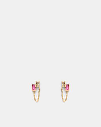 Emerge Chain Stud Earrings