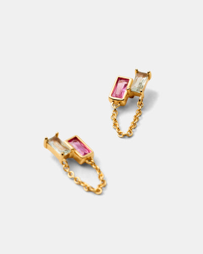 Emerge Chain Stud Earrings