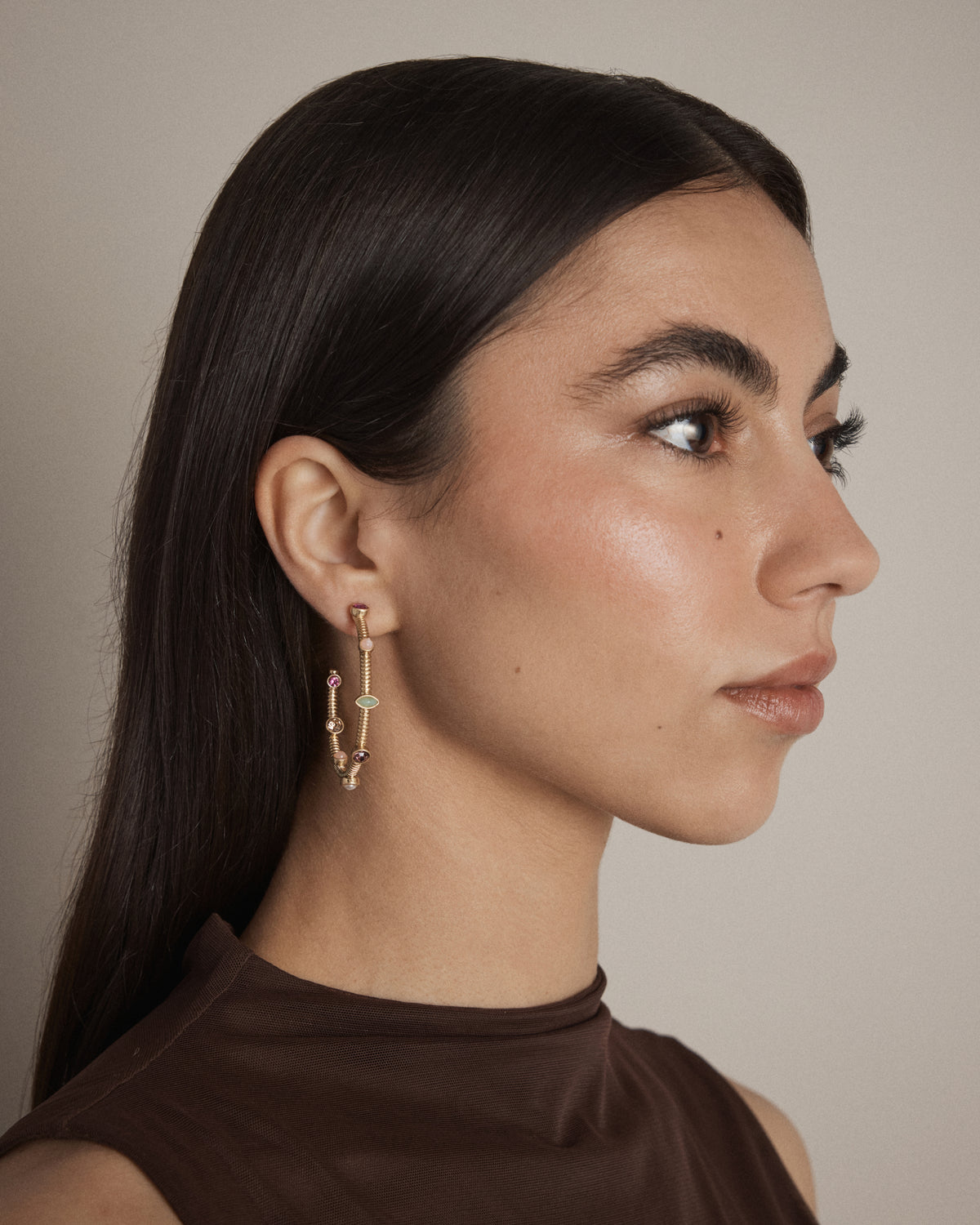 Refina Large Hoop Earrings