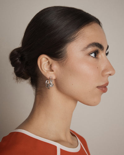 In Knots Hoop Earrings