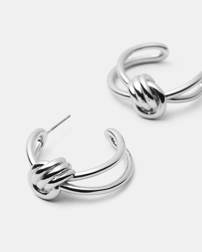 In Knots Hoop Earrings
