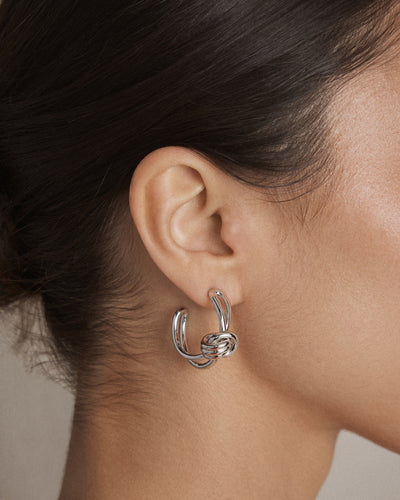 In Knots Hoop Earrings