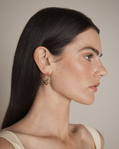 In Knots Hoop Earrings