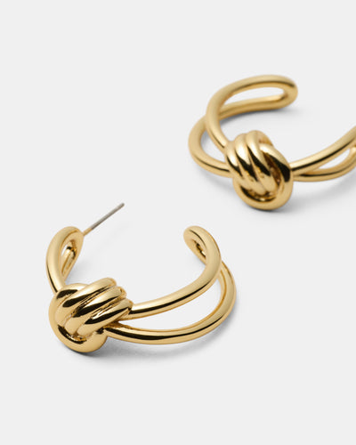In Knots Hoop Earrings