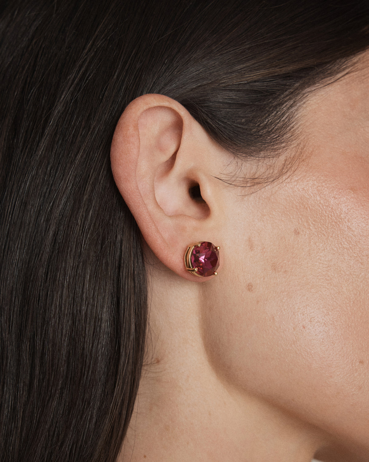 Glowy Crystal Stud Earrings